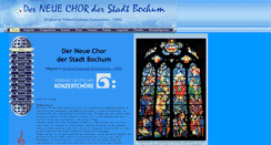 Desktop Screenshot of neuer-chor.de