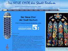 Tablet Screenshot of neuer-chor.de